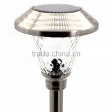 9pk Stainless Steel Solar Path Light Outdoor LED Landscape Lawn Garden Lamp - 158 mm thumbnail-1