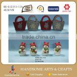 Resin Figurines Christmas Resin Decoration Christmas Snowman Statue thumbnail-1