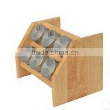 Bamboo Spice Rack With Spice Jar