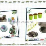 Diswasher Safe Endurable Eco-friendly Bamboo Fiber Dinner Set