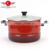 Yiwu New Design High Quality 3pcs Enamel Porcelain Enamel Cookware Set Wholesale thumbnail-2