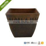 Decorative Square White Ceramic Pot for Room Decoration/lightweight/strudy and Durable/eco-friendly thumbnail-6