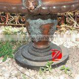Bronze 3 Tier Lion Head Garden Water Fountain thumbnail-2