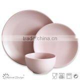 Hot Sale Pink Glazed Crockery Dinner Set thumbnail-3