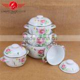Full Flower Stew Pot Enamel Cookware Pot / Stew Pot thumbnail-1