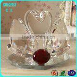 Clear Beautiful Crystal Crafts Glass Swan for Wedding Favors Gift thumbnail-1