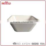 Cheap Hard Deep Biodegradable Melamina Soup Square White Plastic Bowl for Hot Food thumbnail-1
