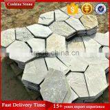 Cheap Irregular Slate Landscaping Stone Paving on Mesh thumbnail-4