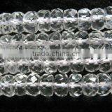 Abacus Faced Loose Natural White Crystal Strand thumbnail-1
