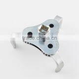 1/2 Drive Auto Adjust 2 Ways 3 Jaw Round Chrome Plated Flat Type Oil Filter Wrench thumbnail-2