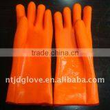 Fluorescence PVC Fully Coated Jersey Liner/35CM / Working / Safety Gloves thumbnail-1