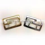 Solid Brass Center Bar Buckle With Double Prong, Chrome Plate Solid Brass Material Belt Buckle thumbnail-5