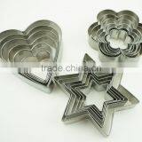47033 18 Pcs Star Heart Flower Shape Cake Cookie Cutter ,fondant Cake Decorating Tools thumbnail-2