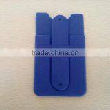 Hot Selling Blue Adhesive Stickers Silicone Rubber Mobile Phone Card Holder for Mobile Phone thumbnail-2