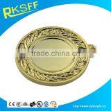 Factory Directly Sell Hot Sale High Quality Golden Plating Lotus-shaped Metal Medal thumbnail-2