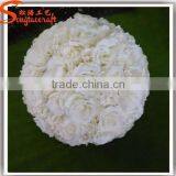 Artificial Silk Fabric COLORFUL Rose Flower Balls for Wedding Customized Artificial Rose Flower Balls for Sale thumbnail-5