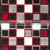 High Quality Nepali Handmade Check Rectangular Felt Carpet/Rug thumbnail-1