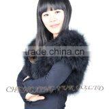 CX-G-B-249A 2016 New Product Fashion Women Turkey Fur Vest thumbnail-5