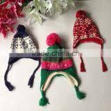 Factory Produce Lovely Heart Acrylic Soft & Warm Knitted Hat in Good Price thumbnail-4
