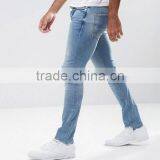 Cheap Wholesale Men Ripped Denim Pants Skinny Jeans thumbnail-4