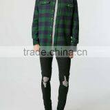 Mens Flannel Plaid Shirt Casual Dress 100%cotton Shirts thumbnail-4