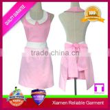 Hot sale pink and white custom blank apron
