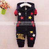 New Cotton Five-pointed Star Boy Long-sleeved Two-piece Suit thumbnail-3