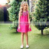 S60721B 2017 Fashion Summer Embroidery Girls Vest Dresses Kids Dress thumbnail-1