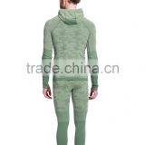 Mens Seamless Running Clothing Half Zipper Hoodie,sport Running Workout Leggigs thumbnail-2