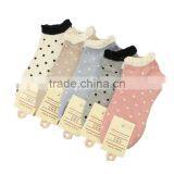 Top Sell Candy Color Choice Free Size Dot Pattern Lovely High Quality Cute Sex Young Girl Tube Wholesale Socks thumbnail-1