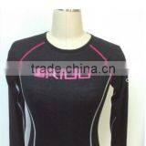 100% Polyester Womens Function Cycling Sportswear Sport T-shirt thumbnail-1
