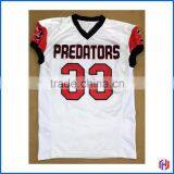 Predators Football Jersey and Shorts Set - Sublimated Printing - White/Red/Blue thumbnail-1
