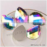 Flat Back Crystal Glass Beads AB Color With Holes or Not thumbnail-1