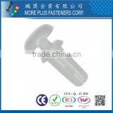 Made in Taiwan PP Nylon Easy Release Push Fit Plastic Rivet White thumbnail-5