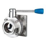 stainless steel Sanitary Mancon Threaded Butterfly Valve(304/316L)