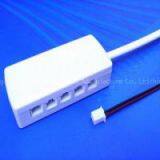 Jst 24V 6 Way LED Kitchen Lighting Junction Boxes With DC Jack 2.1*5.5mm Female Plug in PCB Sockets thumbnail-3