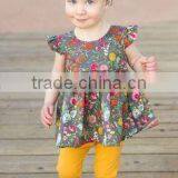 2017 Latest Design Summer Baby Girl Halter Flower Printing Romper thumbnail-2