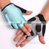 Blue Half Finger Cycling Gloves /unisex Outdoors Training Cylcing Climbing Gloves Breathable 4 Color