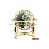 Four-legged Gemstone Golden Short Stand With Black-white Globe thumbnail-1