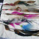 Natural Feather Hair Extension Wig/feather Headwear Ornaments FHE-0043 thumbnail-1