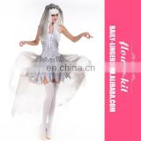 New Sexy Bride Ghost Adult Halloween Party Dress Cosplay Costume For Women