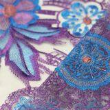 China Factory Peacock Feather Fabric Embroideried Mesh Net Lace Fabric for Wedding thumbnail-4
