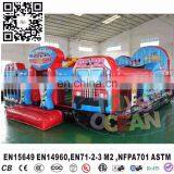Inflatable Fire Station Playground Bouncer Jumping Castle for Kids