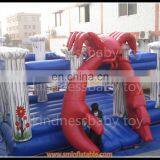 Funny Inflatable Shrimp Castle, Bouncy Castle, Inflatable Air Trampoline