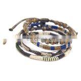 Couple Bracelet Unisex Leather Bracelet Black Leather thumbnail-2