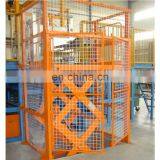 7LSJG Shandong SevenLift Cheap 2ton Warehouse Industrial Pneumatic Hydraulic Sissor Cargo Lift Systems thumbnail-6
