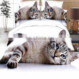 Wholesale Reactive Printed Animal Series Cold Wild Wolf Cotton Bed Sheet Sets , 3D Bedding Set thumbnail-1
