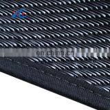 Black Outdoor Rugs Recycled Plastic Cheap Straw Mat pp Woven Carpet thumbnail-4
