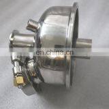 Санитарная полусферическая крышка с смотровым стеклом и штуцером типа MNPT с ключевым соединением для экстрактора бутана thumbnail-6