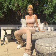 Women Autumn Fall Winter Thicken Fleece Stacked Sweat Women Pants Women Trousers thumbnail-5